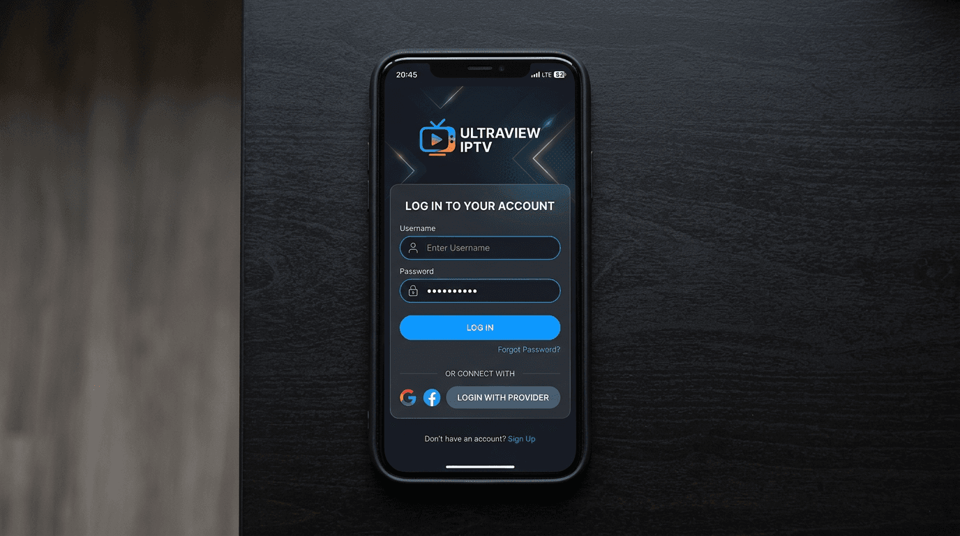 App IPTV en el móvil con inicio de sesión