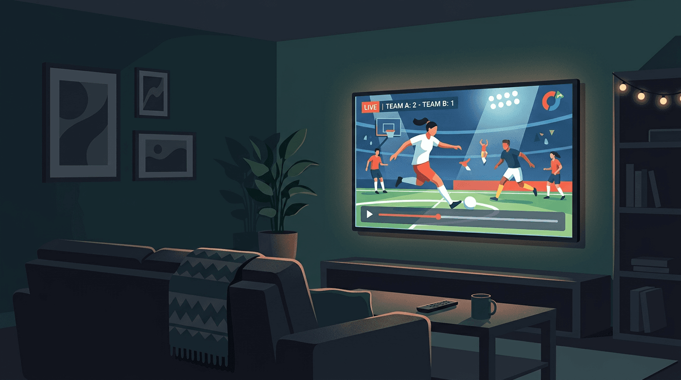 IPTV reproduciendo en TV vía Roku