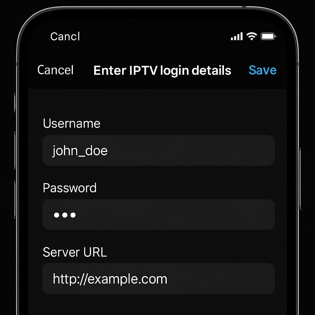 Add M3U playlist URL in IPTV Smarters Pro